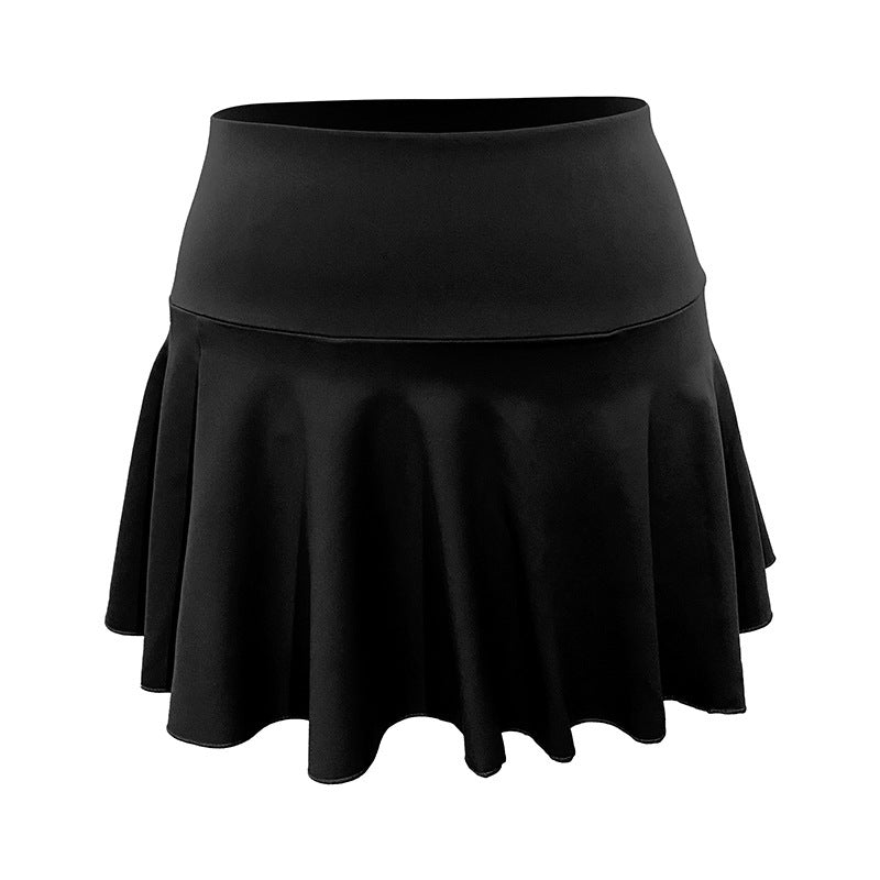 Dynamic Pleated Athletic Skirt with Integrated Shorts for Sport and Leisure