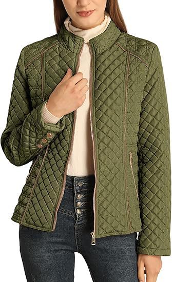Lightweight Quilted Padded Stand Collar Zip Jacket Everyday Essential