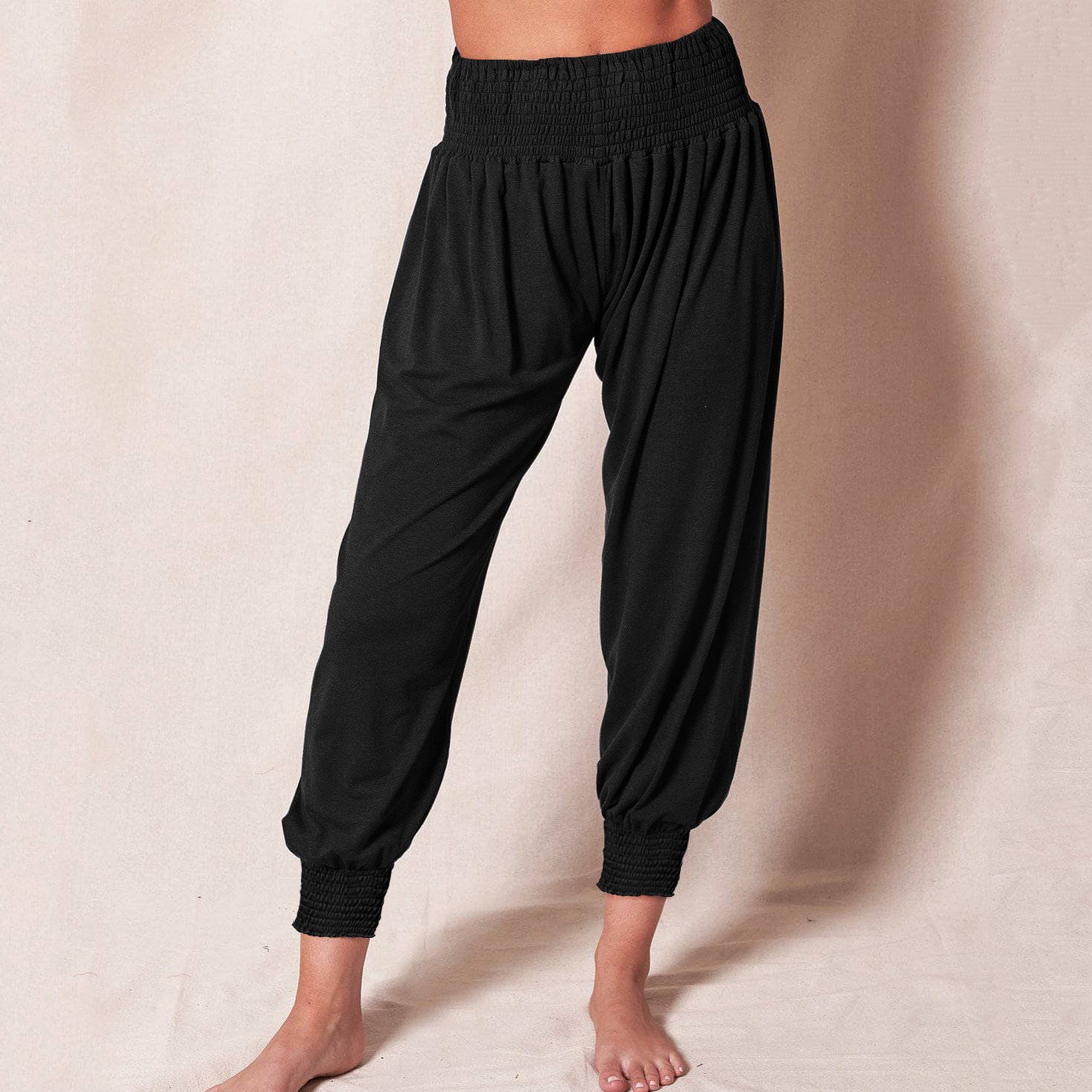 Soft Cotton Harem Pants: Casual Comfort for Yoga & Leisure