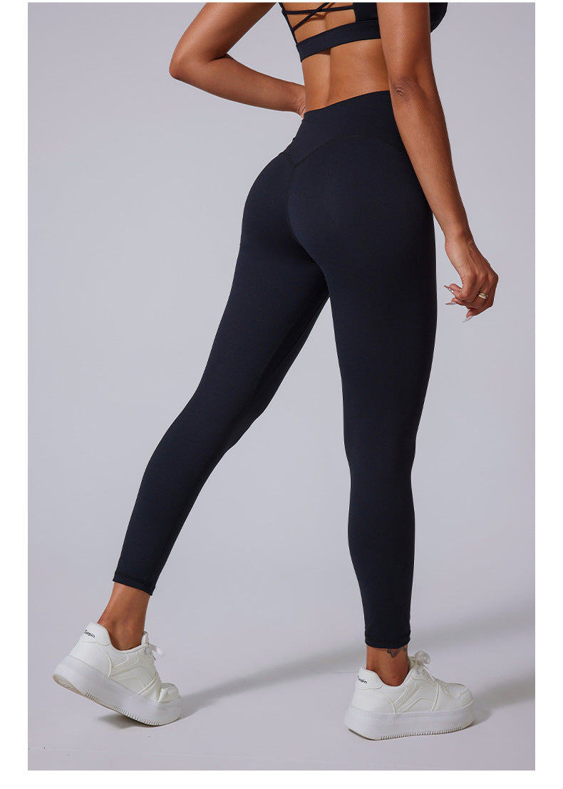 High Waist Shimmering Active Leggings for Yoga and Performance Workouts