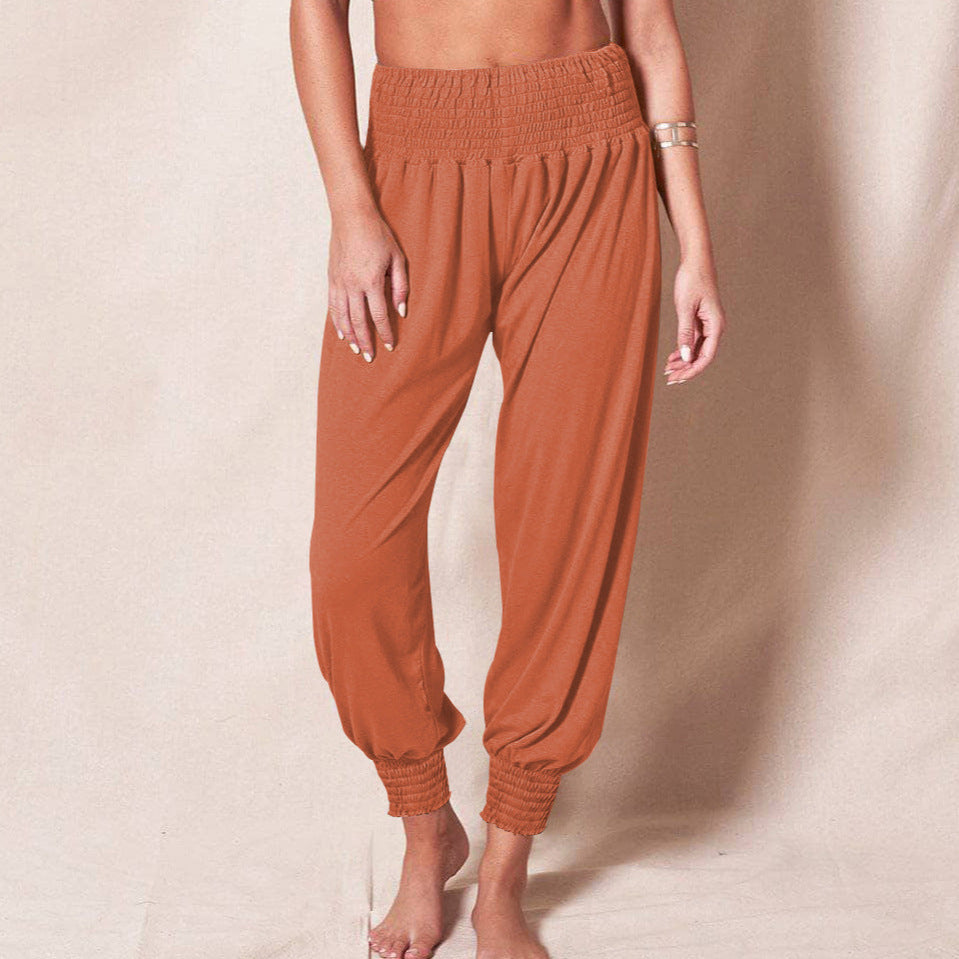Soft Cotton Harem Pants: Casual Comfort for Yoga & Leisure