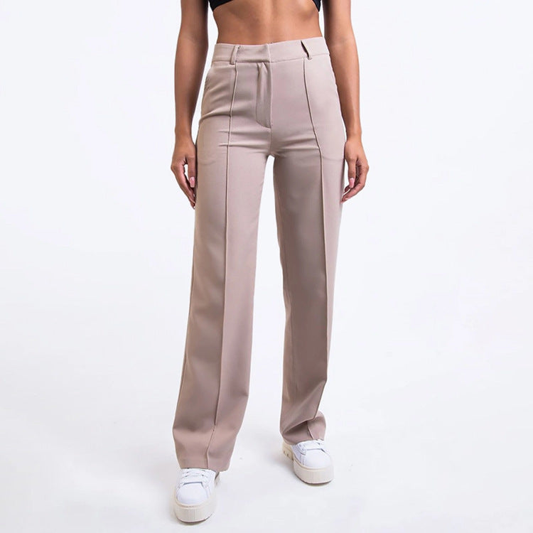 Solid Color Simple Fashion Commuter Business Casual Pants