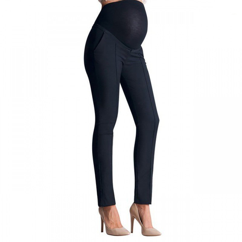 Comfortable Maternity Skinny Work Trousers - Elastic Fit