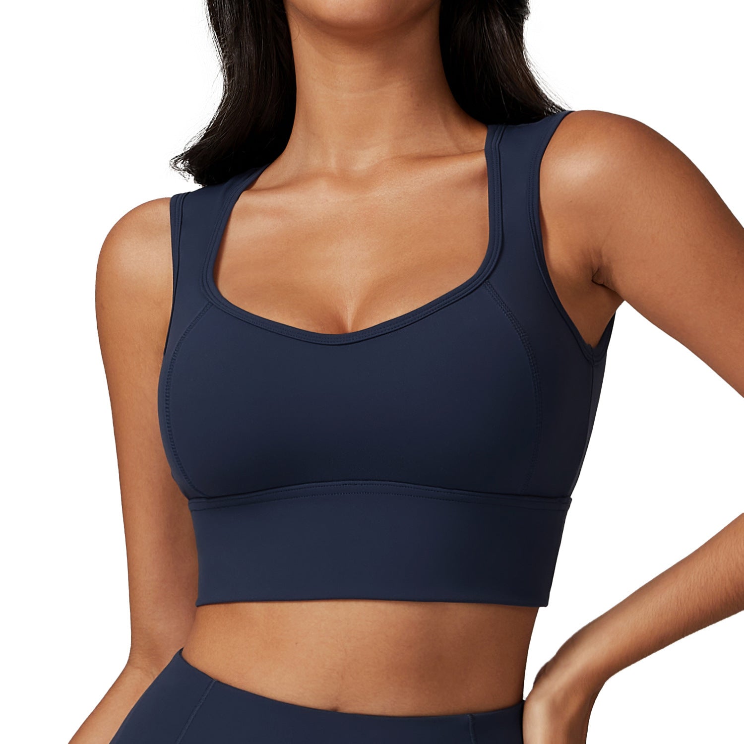 Brushed Back Supportive Activewear Crop Top for Everyday Workouts