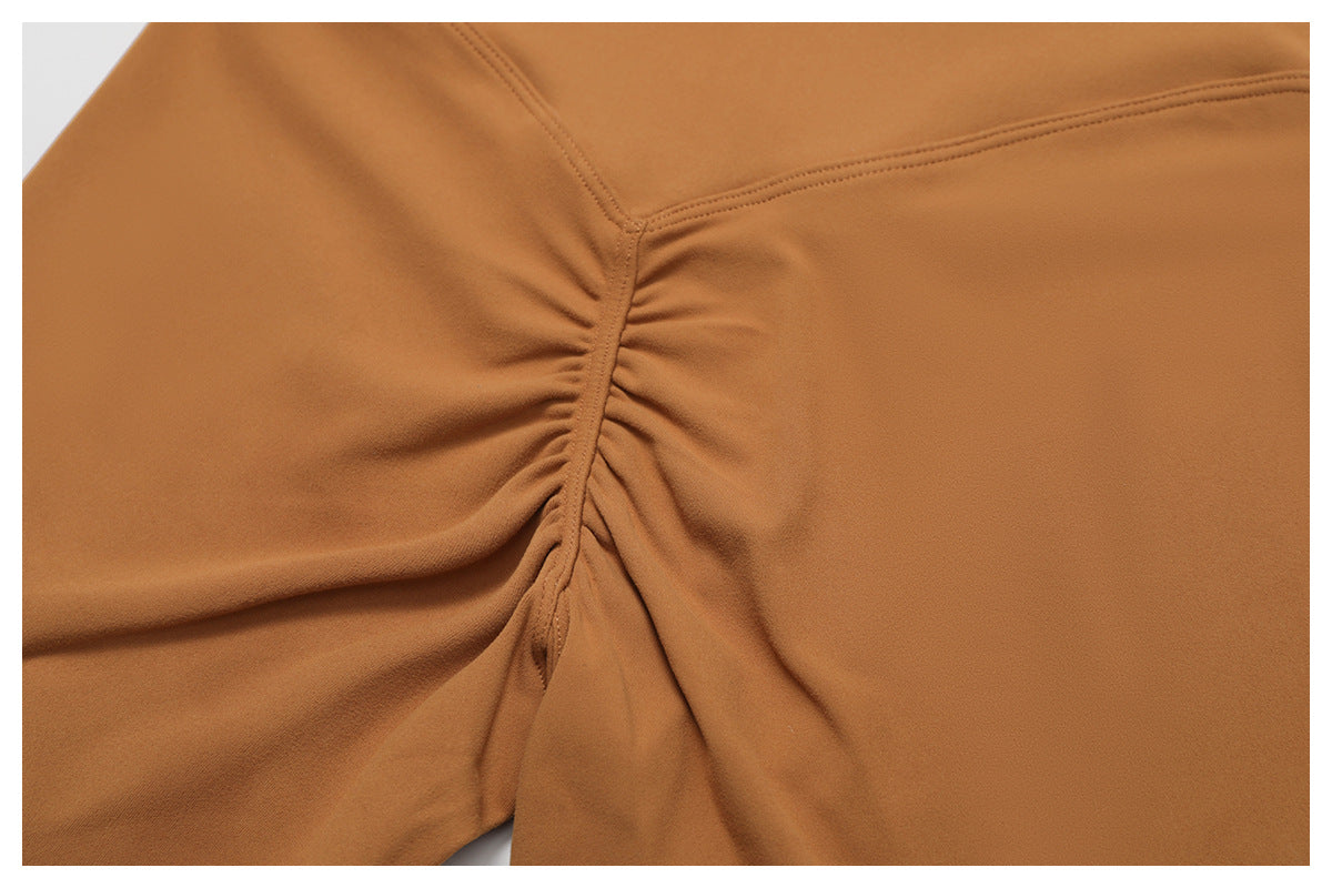 High Waist Hip Lift Yoga Shorts Running Exercise Shorts