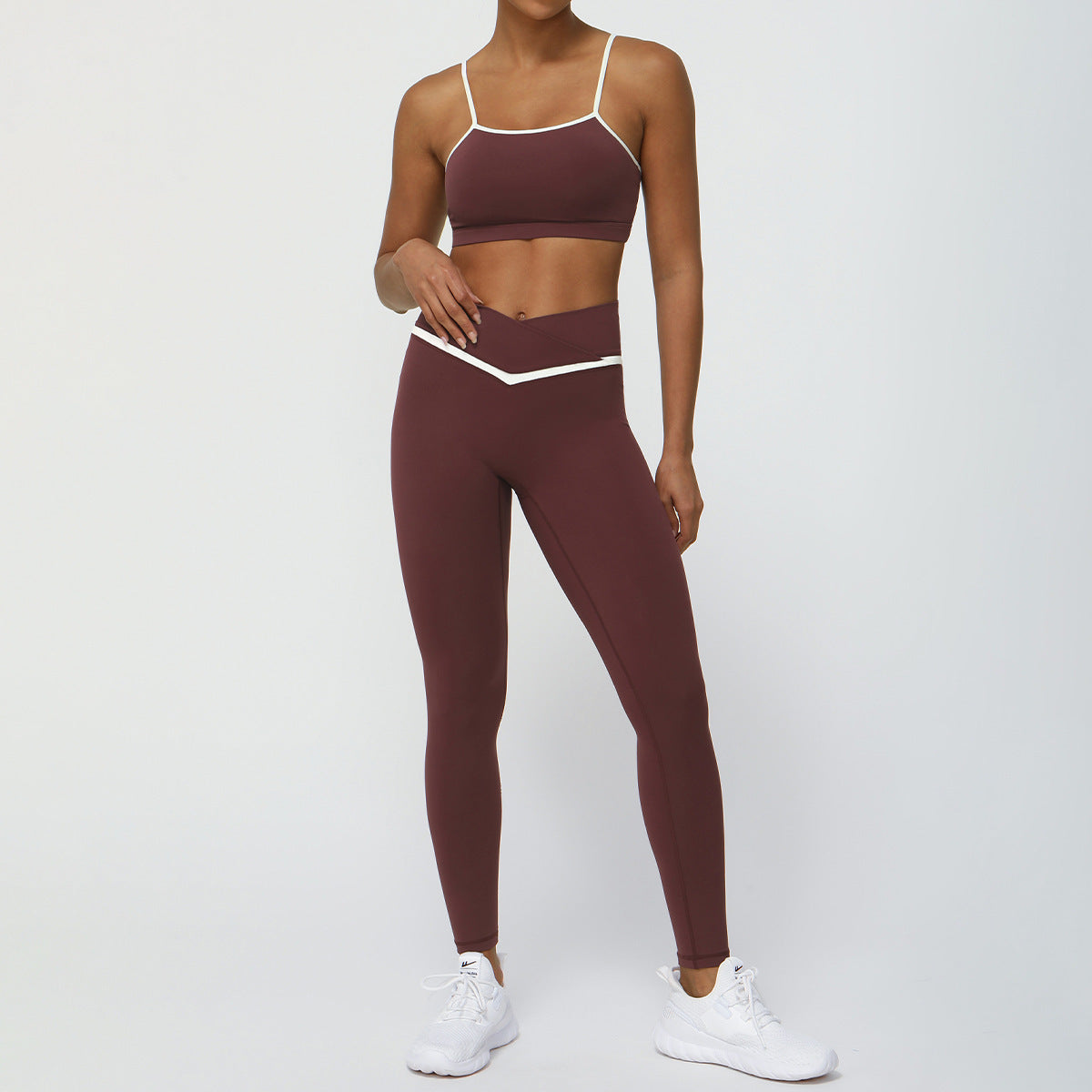 Seamless Hip Lifting Sports Bra and High Waist Activewear Shorts Set