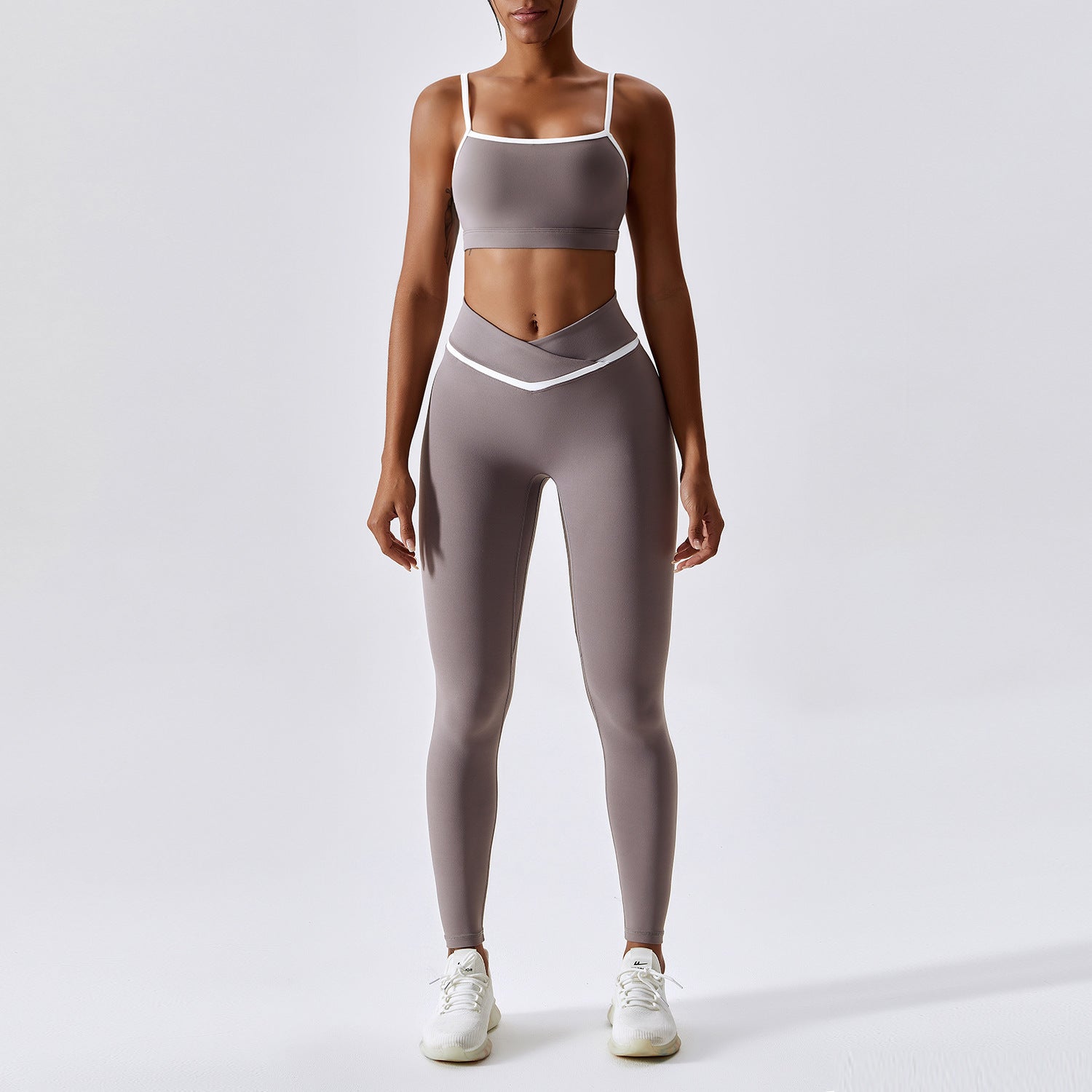 Quick Drying Performance Activewear Set with Supportive Sports Bra and High-Waisted Leggings or Shorts