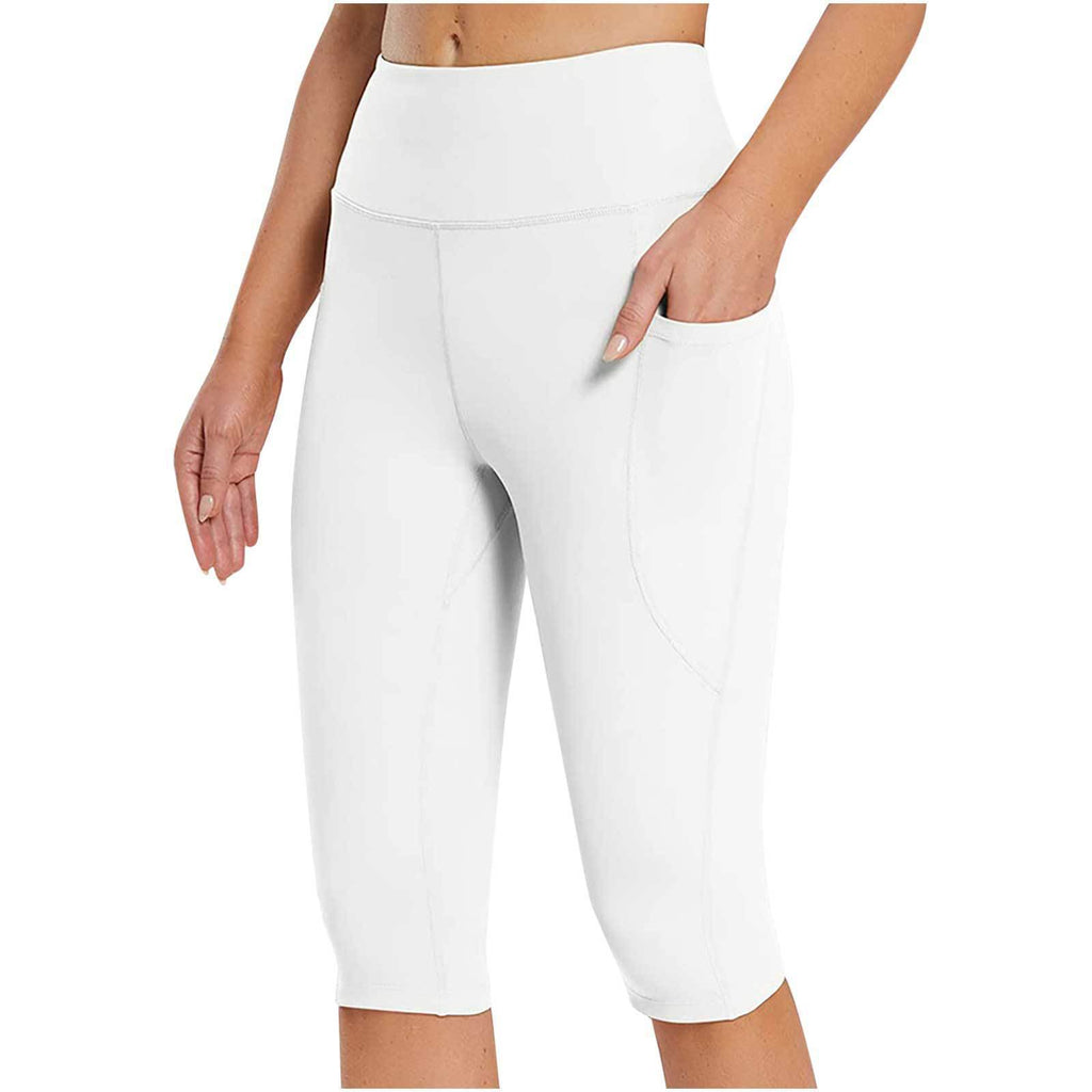 High Waist Side Pocket Stretch Sports Leggings for Active Women