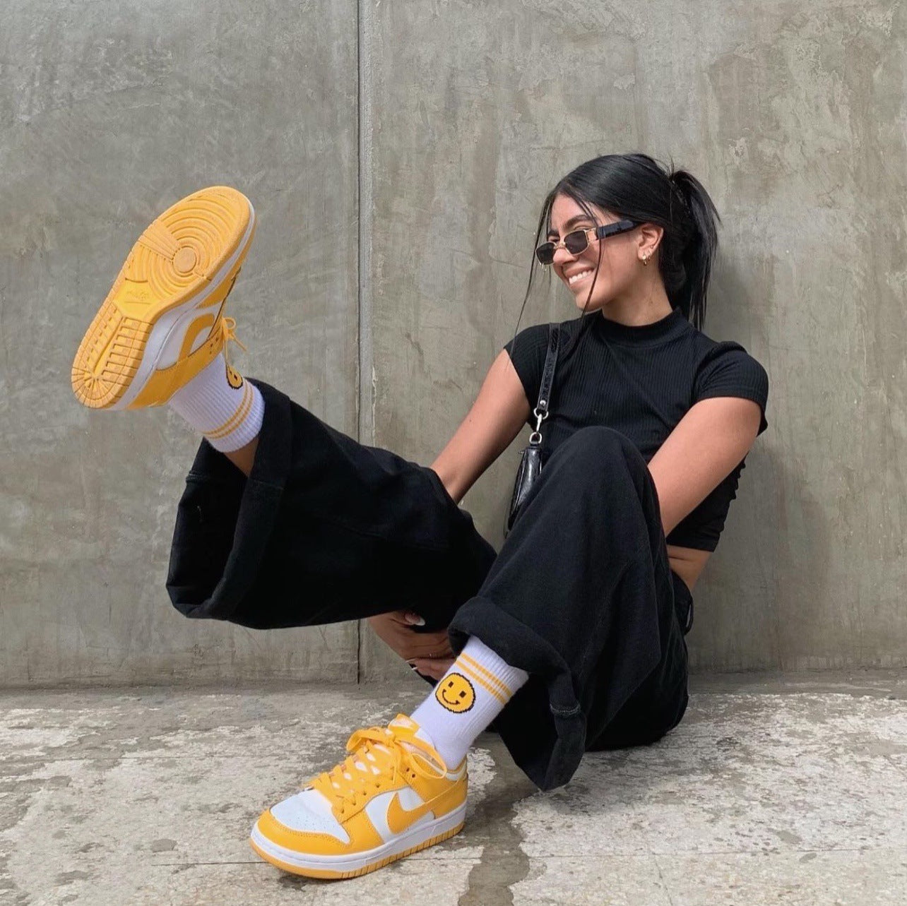 Women's High Waist Floor Jeans And Trousers