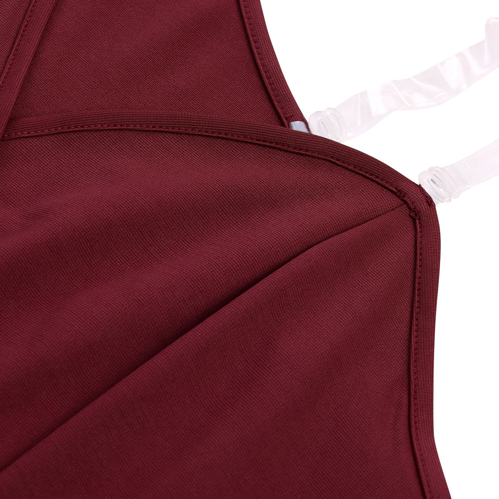 Elegant One Shoulder V Neck Jumpsuit with Flattering Waist Tie for Women