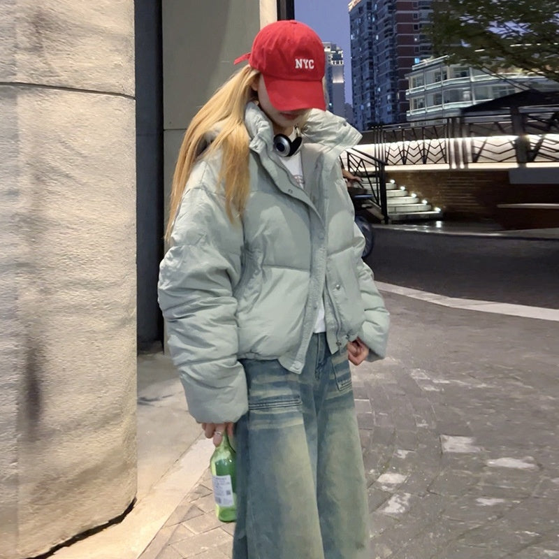 Cozy Oversized Short Hooded Puffer Jacket for Everyday Winter Comfort