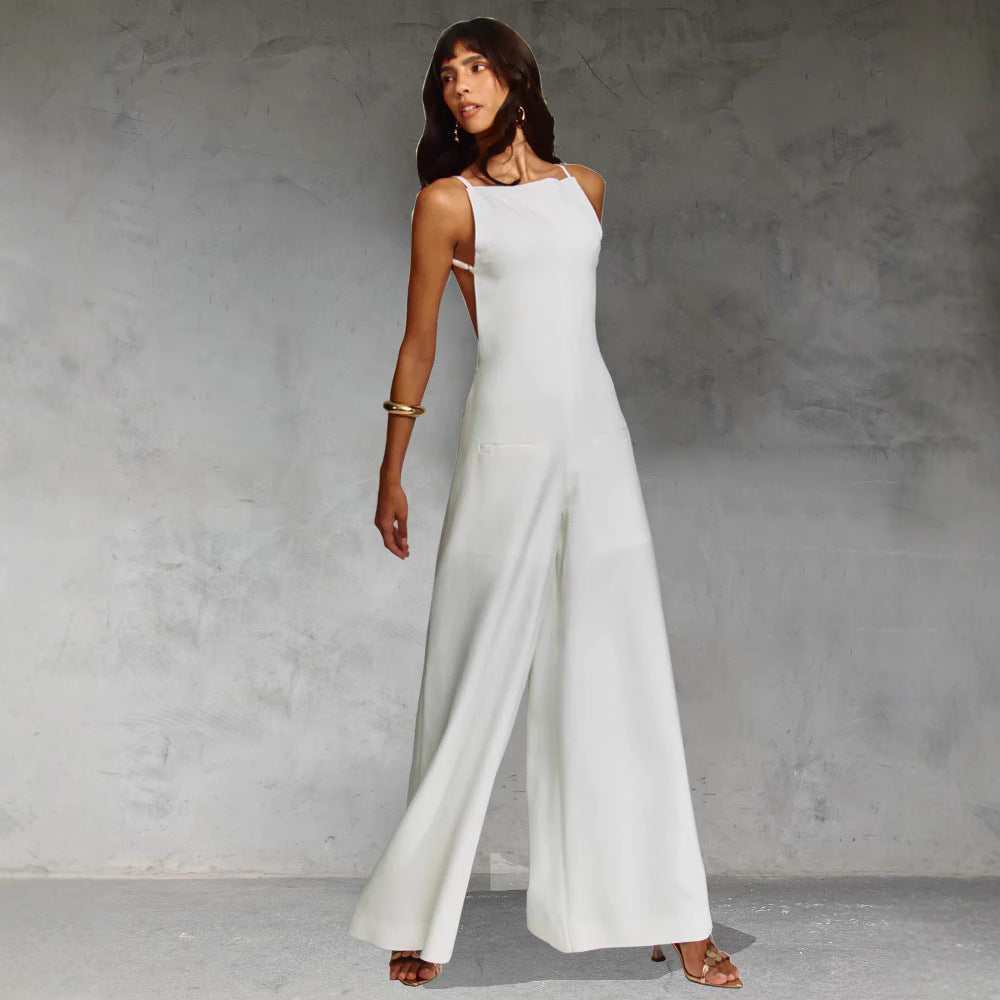 Chic Sleeveless Wide Leg Jumpsuit - Perfect for Spring & Summer