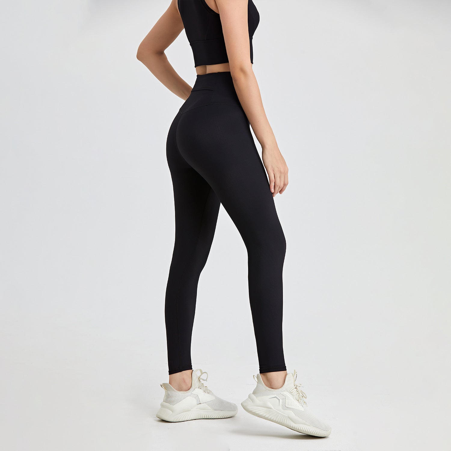 Comfortable High Waist Ribbed Activewear Leggings for Yoga Fitness and Everyday Style