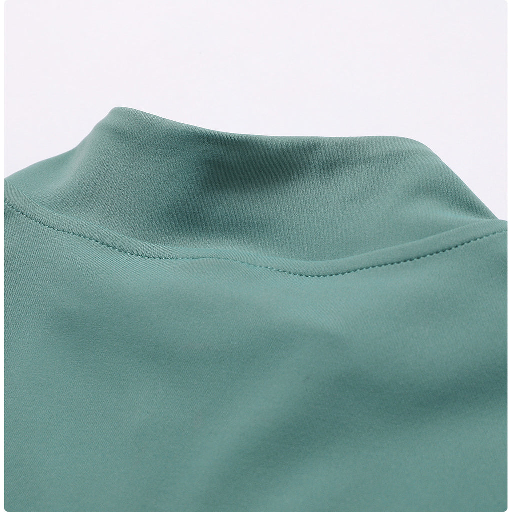 Women's Activewear Crop Jacket - Yoga & Running Full-Zip Top