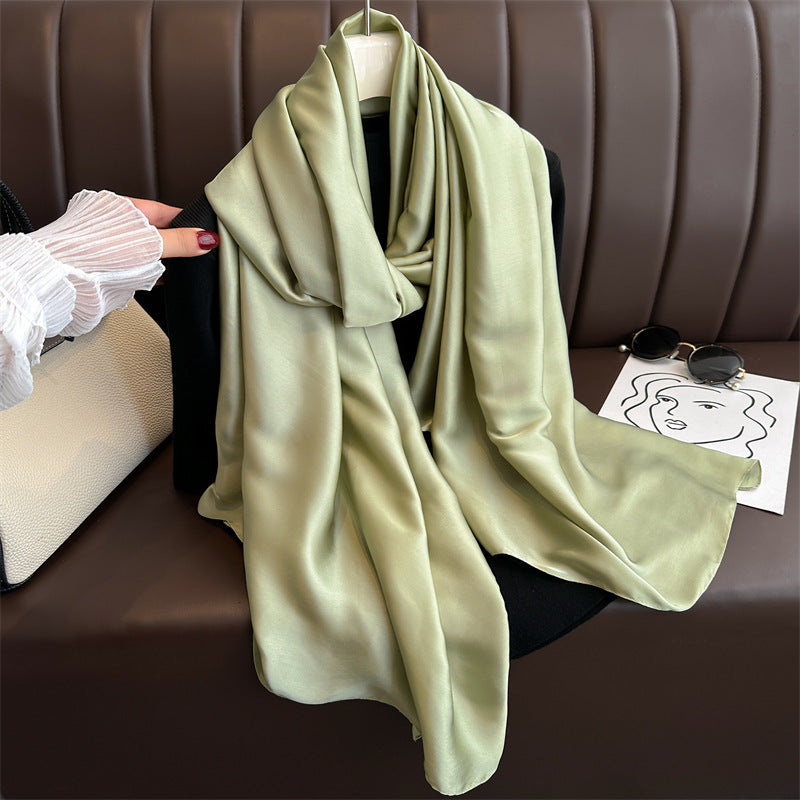 Soft Solid Scarf - Versatile Polyester Wrap