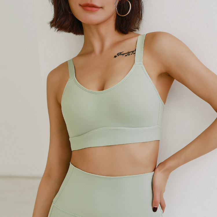 Women's Shockproof Running Sports Bra - Breathable Activewear Top