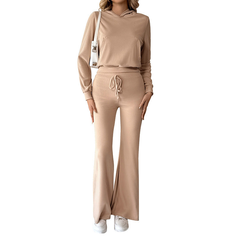 Hooded Sweater Casual Pants Two-piece Set