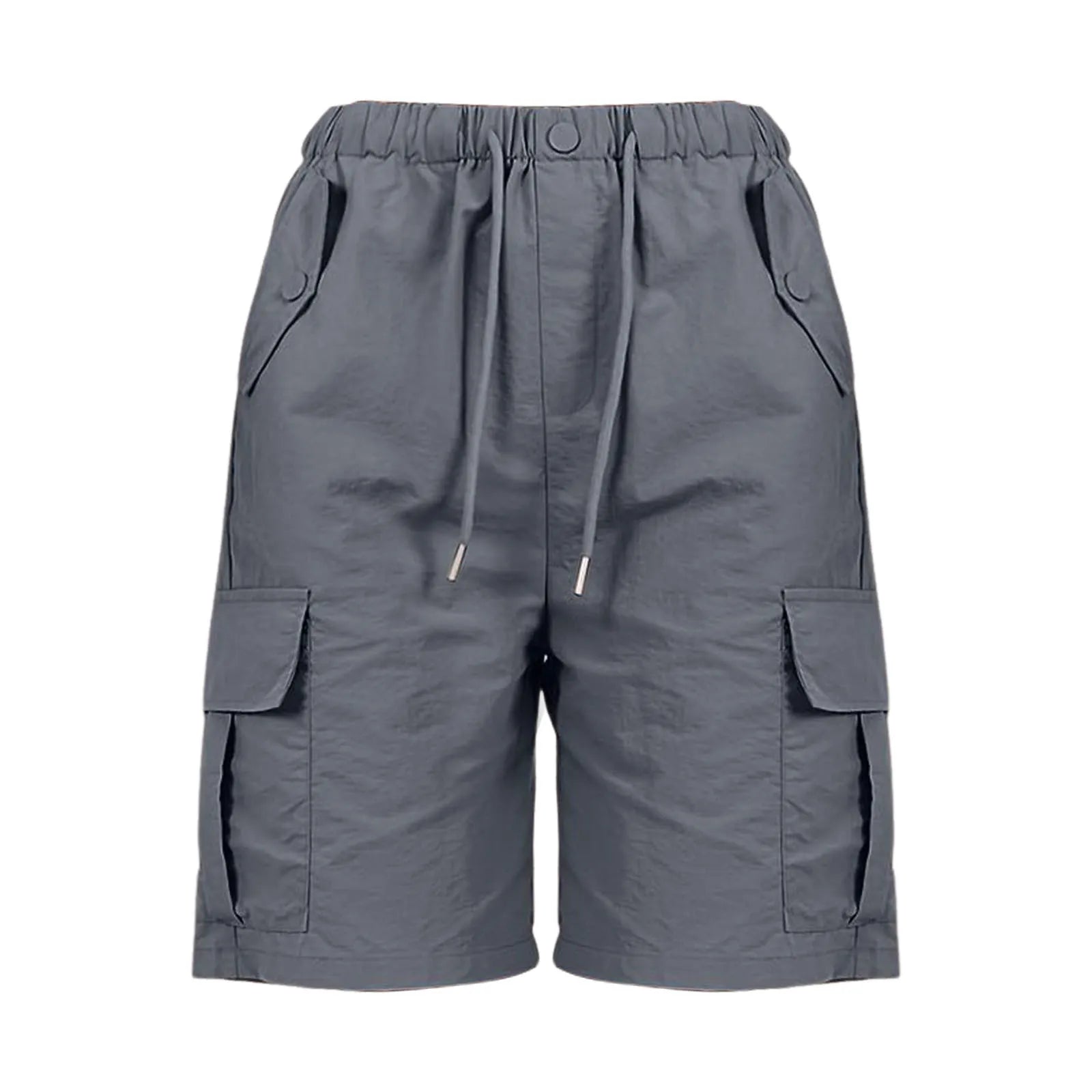 Comfortable Quick-Drying Women's Casual Cropped Cargo Shorts with Pockets