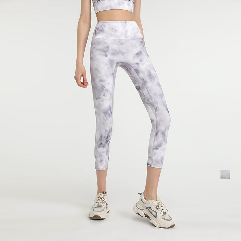 High Waisted Printed Activewear Leggings for Yoga and Training