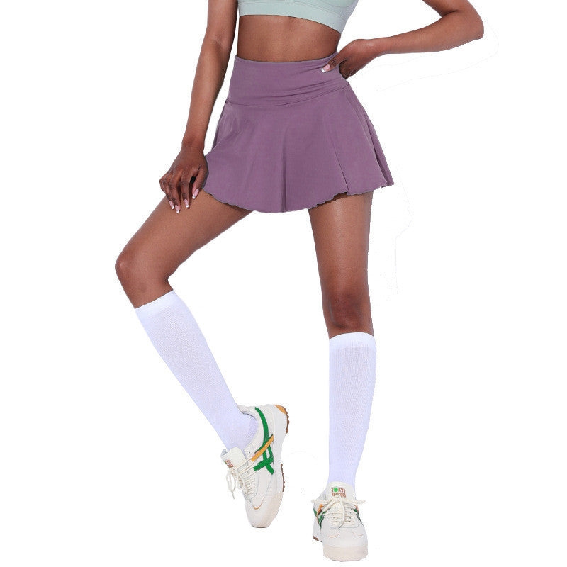 Dynamic Pleated Athletic Skirt with Integrated Shorts for Sport and Leisure