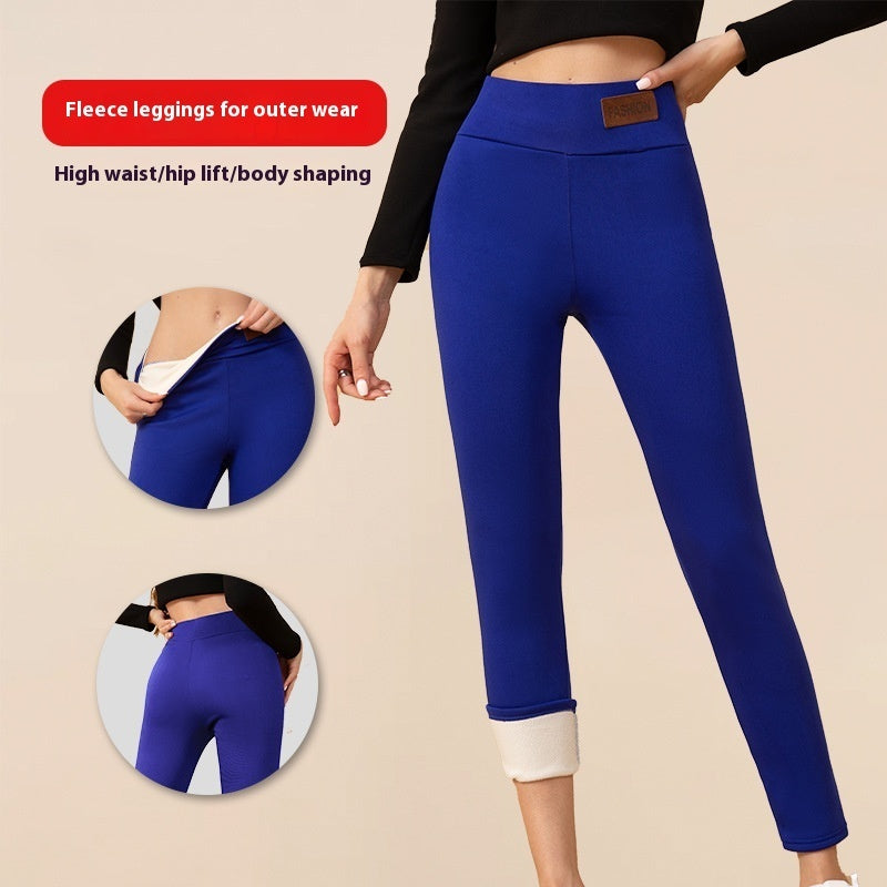 Cozy Plus Size Fleece Lined Thermal Leggings for Winter Warmth