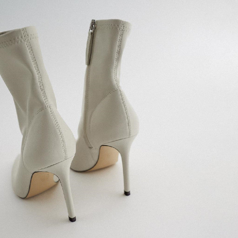 Chic Stretch Pointed Toe Stiletto Ankle Boots