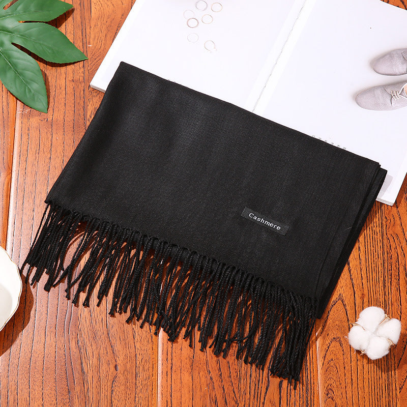 Luxurious Solid Shawl Scarf | Soft & Warm Wrap
