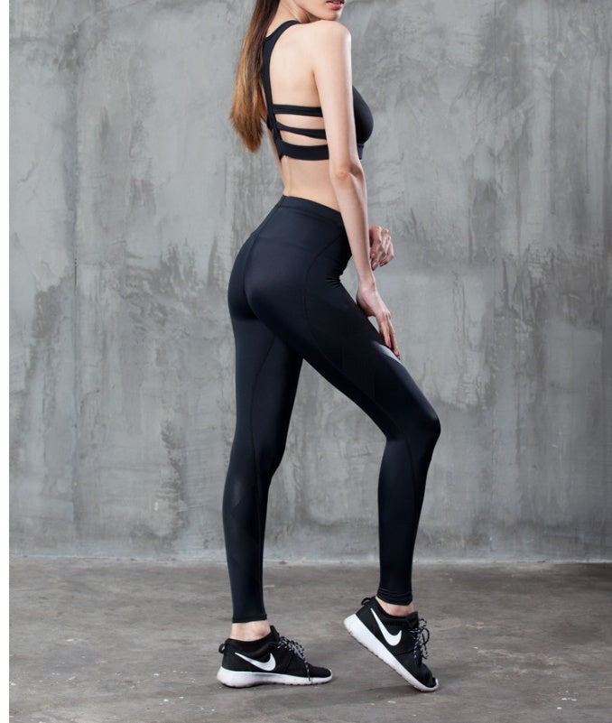 High Waisted Activewear Leggings with X Pattern for Workouts and Training
