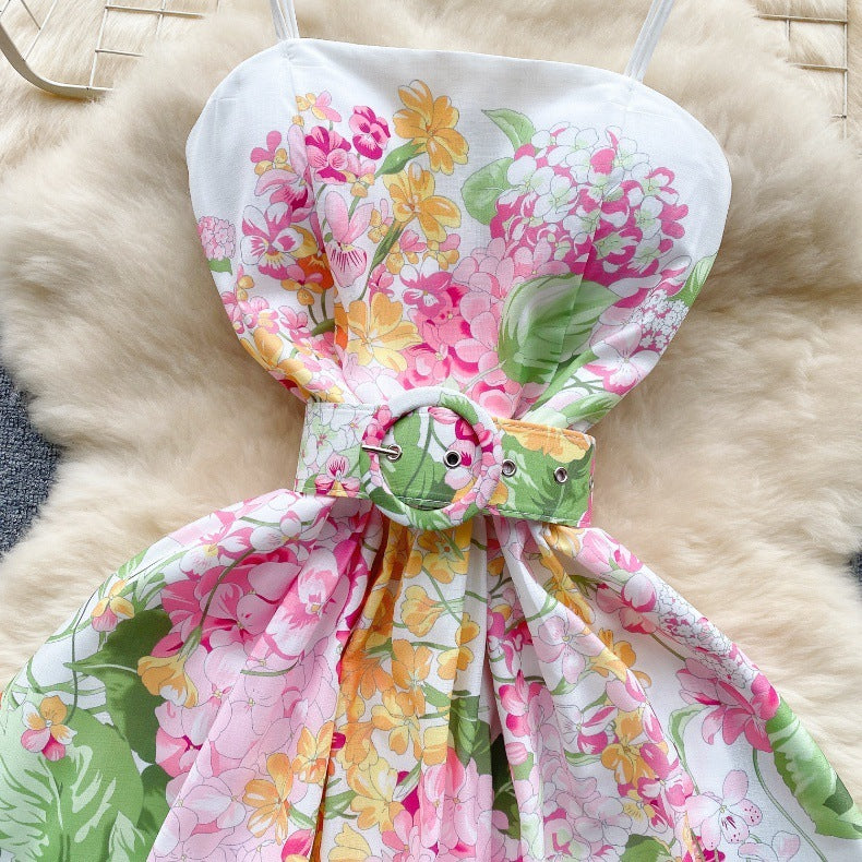 Elegant Floral Strapless Maxi Dress for Sunny Days and Special Occasions
