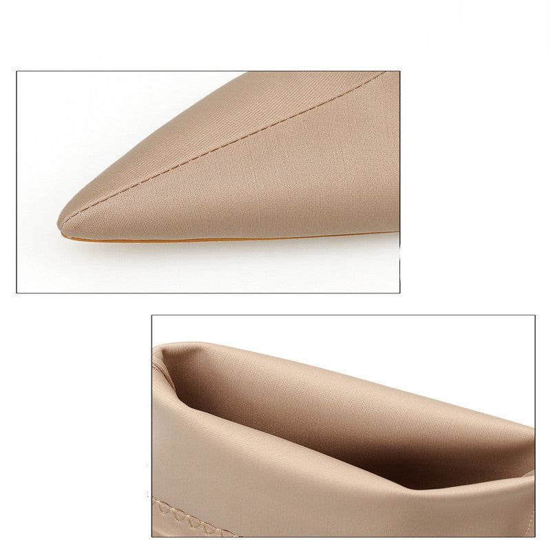 Chic Stiletto Sock Ankle Boots - Elegant Pointed Toe