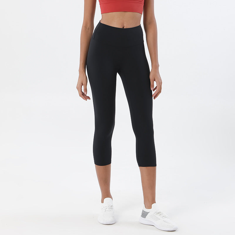 High-Waisted Sculpting Yoga Capri Leggings for Women