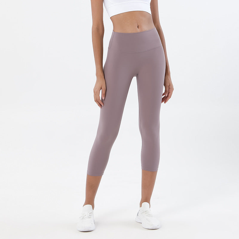 High-Waisted Sculpting Yoga Capri Leggings for Women
