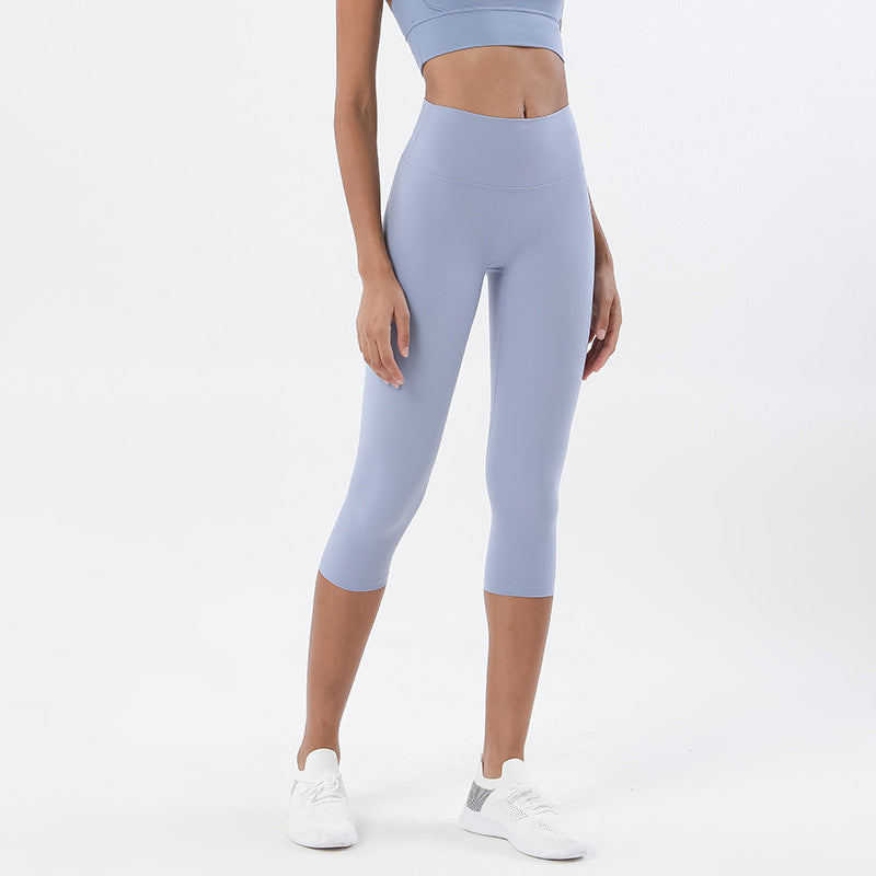 High-Waisted Sculpting Yoga Capri Leggings for Women