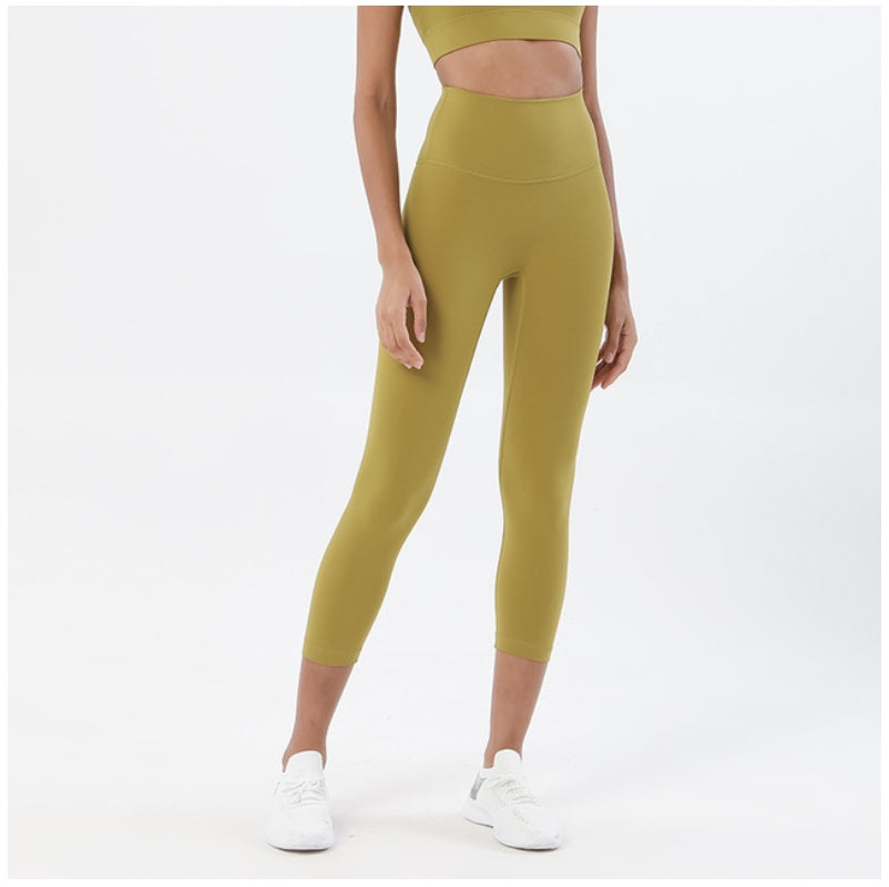 High-Waisted Sculpting Yoga Capri Leggings for Women