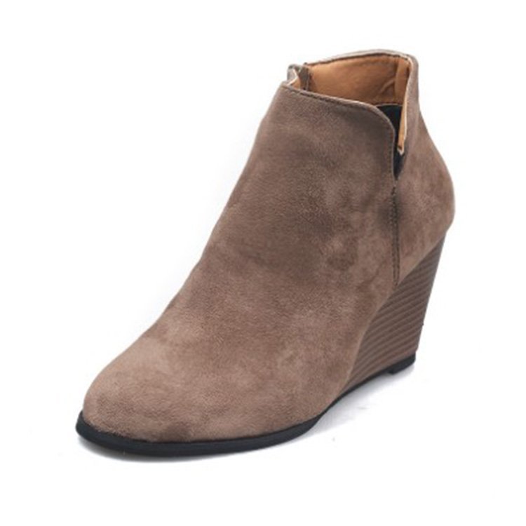 Chic Suede Wedge Ankle Boots for Everyday Style