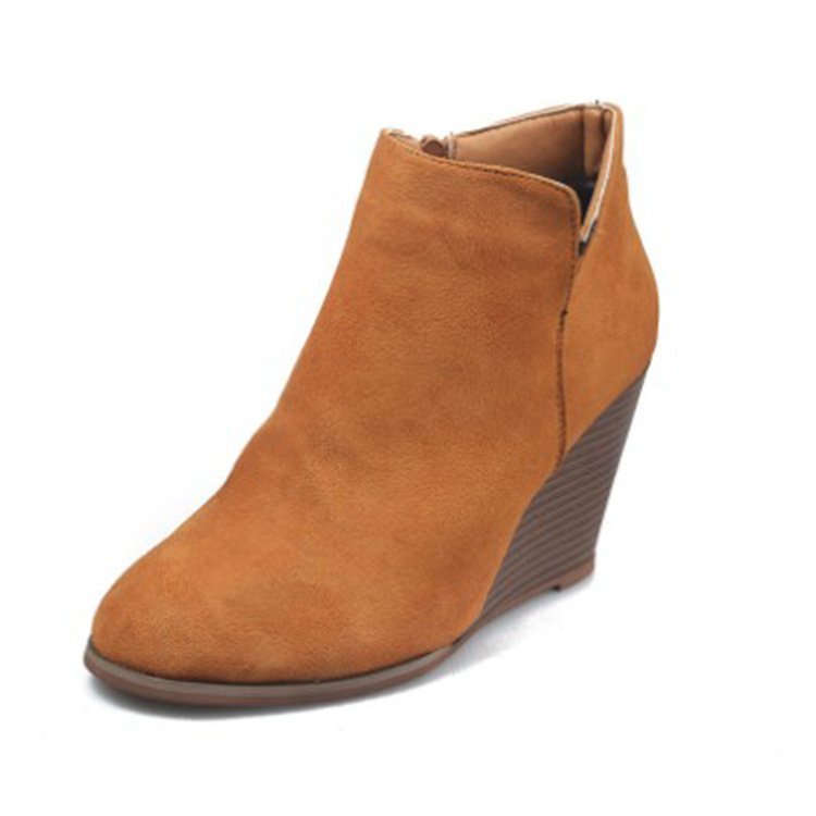 Chic Suede Wedge Ankle Boots for Everyday Style