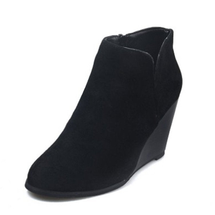 Chic Suede Wedge Ankle Boots for Everyday Style