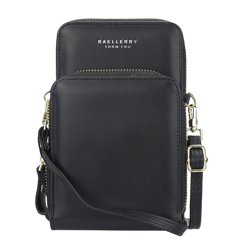 Stylish Women's PU Leather Crossbody Phone Bag