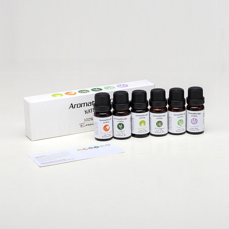 Pure Aromatherapy Essential Oil Set - 6 Scents