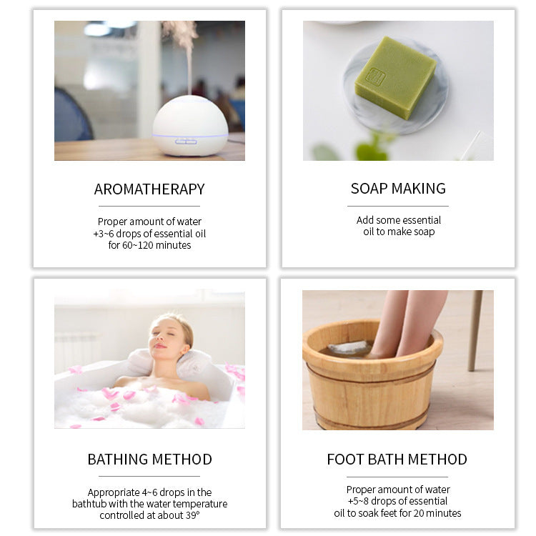 Pure Aromatherapy Essential Oil Set - 6 Scents