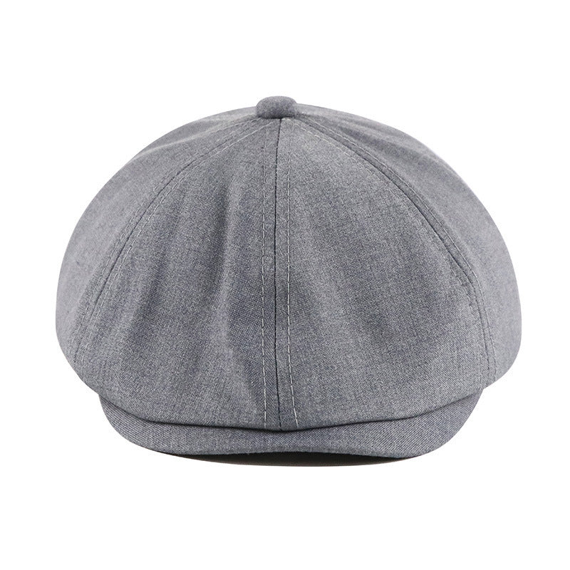 Unisex Solid Beret Hat - Classic Retro Style