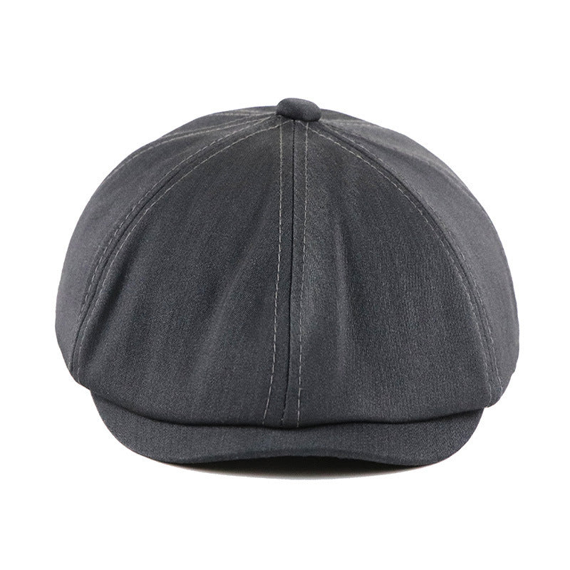 Unisex Solid Beret Hat - Classic Retro Style