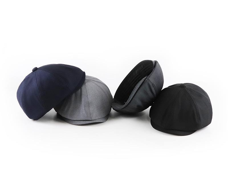 Unisex Solid Beret Hat - Classic Retro Style