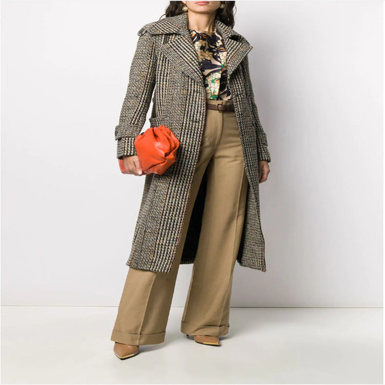 Women's Elegant Wide-Leg Tailored Trousers - Classic Fit