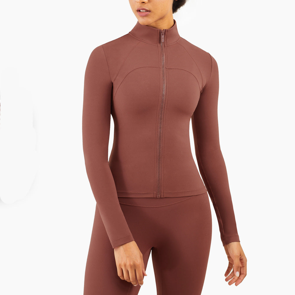 Women's Quick-Drying Activewear Jacket - Full Zip Yoga Top