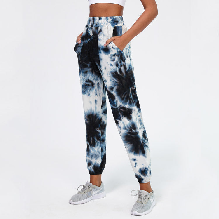 Relaxed Fit Tie-Dye Activewear Joggers for Casual Comfort and Gym Workouts