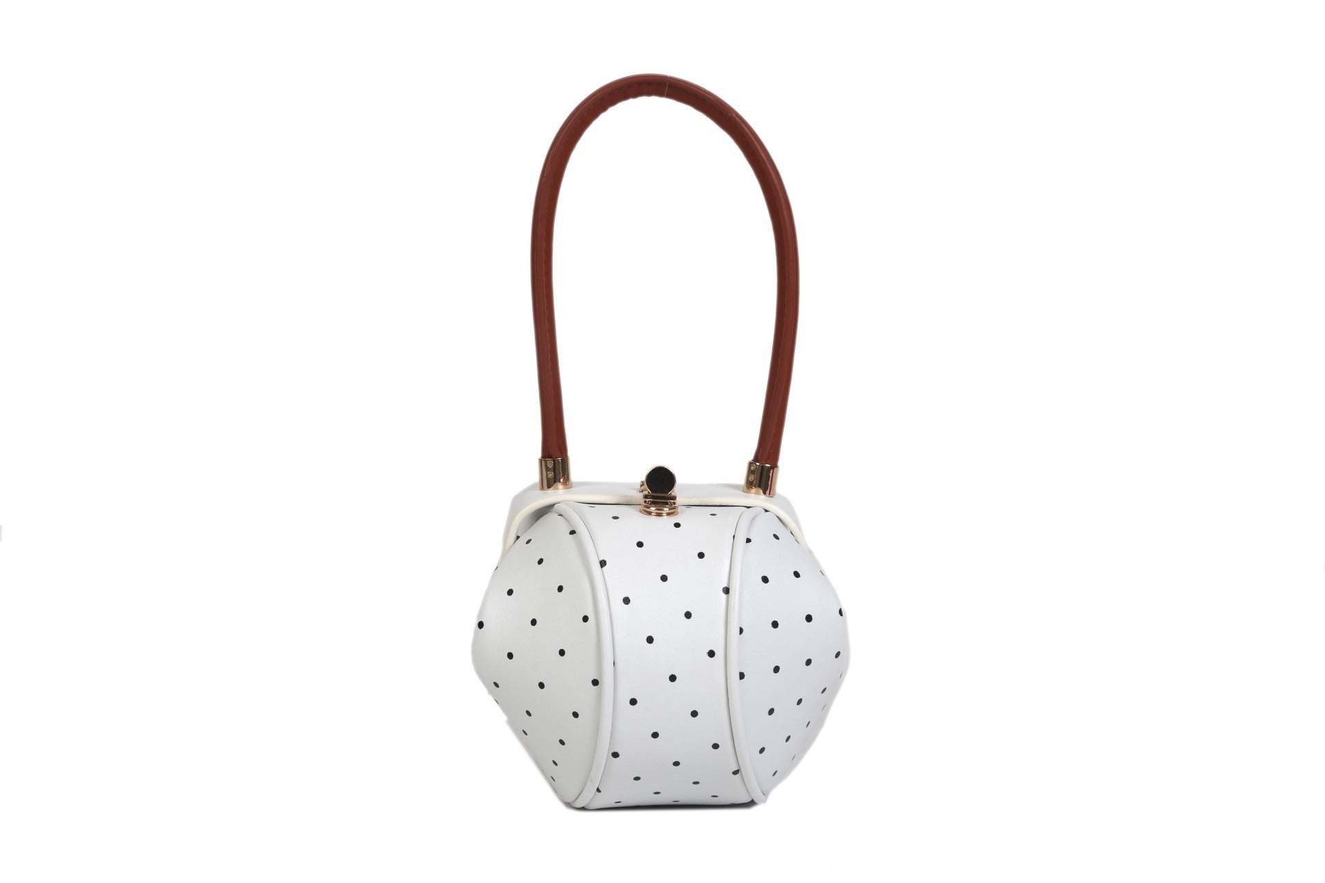 Chic Polka Dot Dumpling Mini Tote Bag