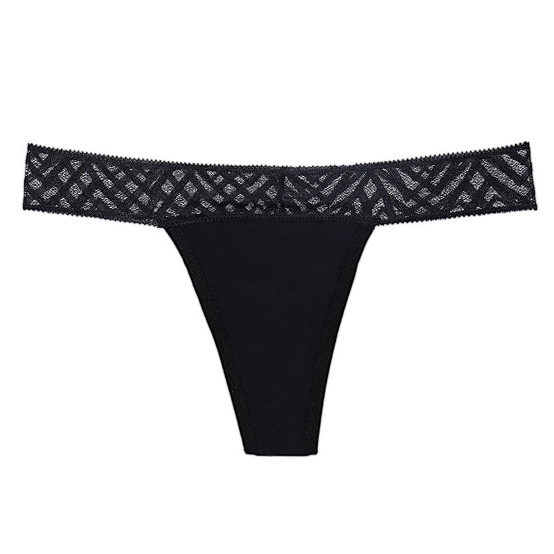 Seamless Lace Thong Panties - Comfort & Style