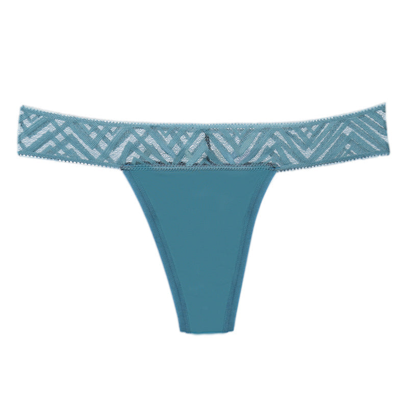 Seamless Lace Thong Panties - Comfort & Style