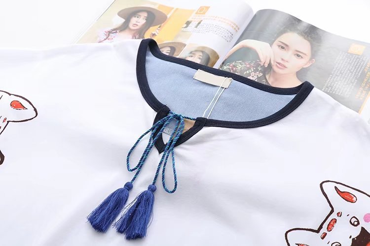 Lucky Cat Harajuku Style T-Shirt - Japanese Inspired Women's Top